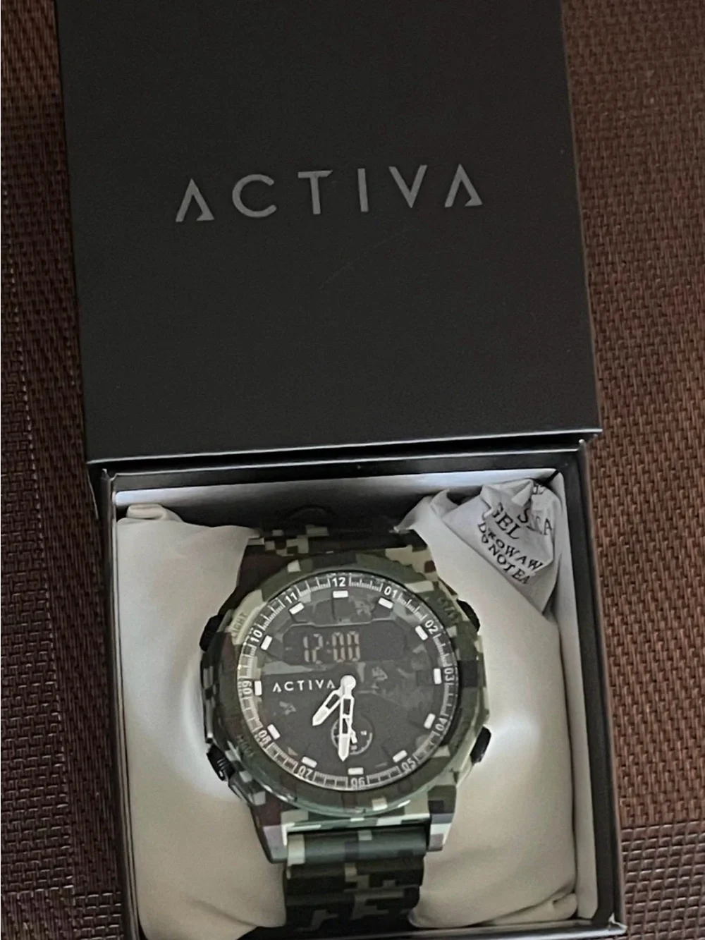 Activa X Invicta Men's Analog & Digital Watch - 47mm. Camouflage. Green